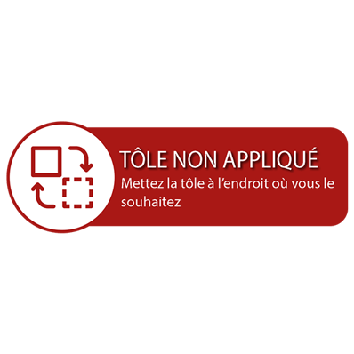 Panier en osier rectangulaire avec bordure en PP