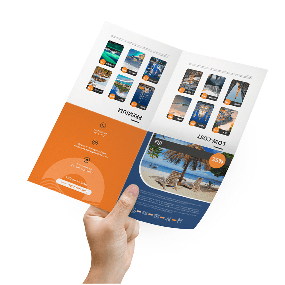 2500 Leaflets with folds £114.94 | BIZAY