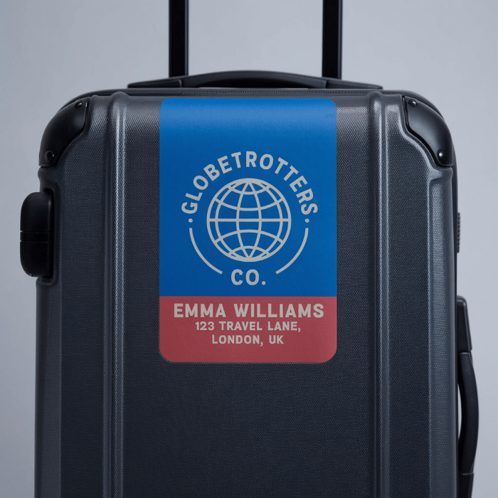 Luggage Tag Stickers and Labels