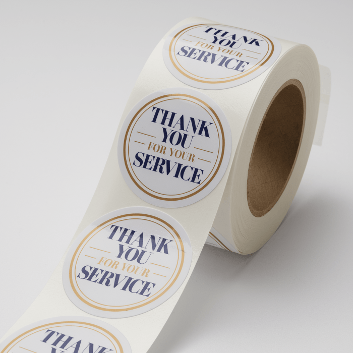 One Year Service Sticker Personalised Stickers: 500 for $19.80 | BIZAY