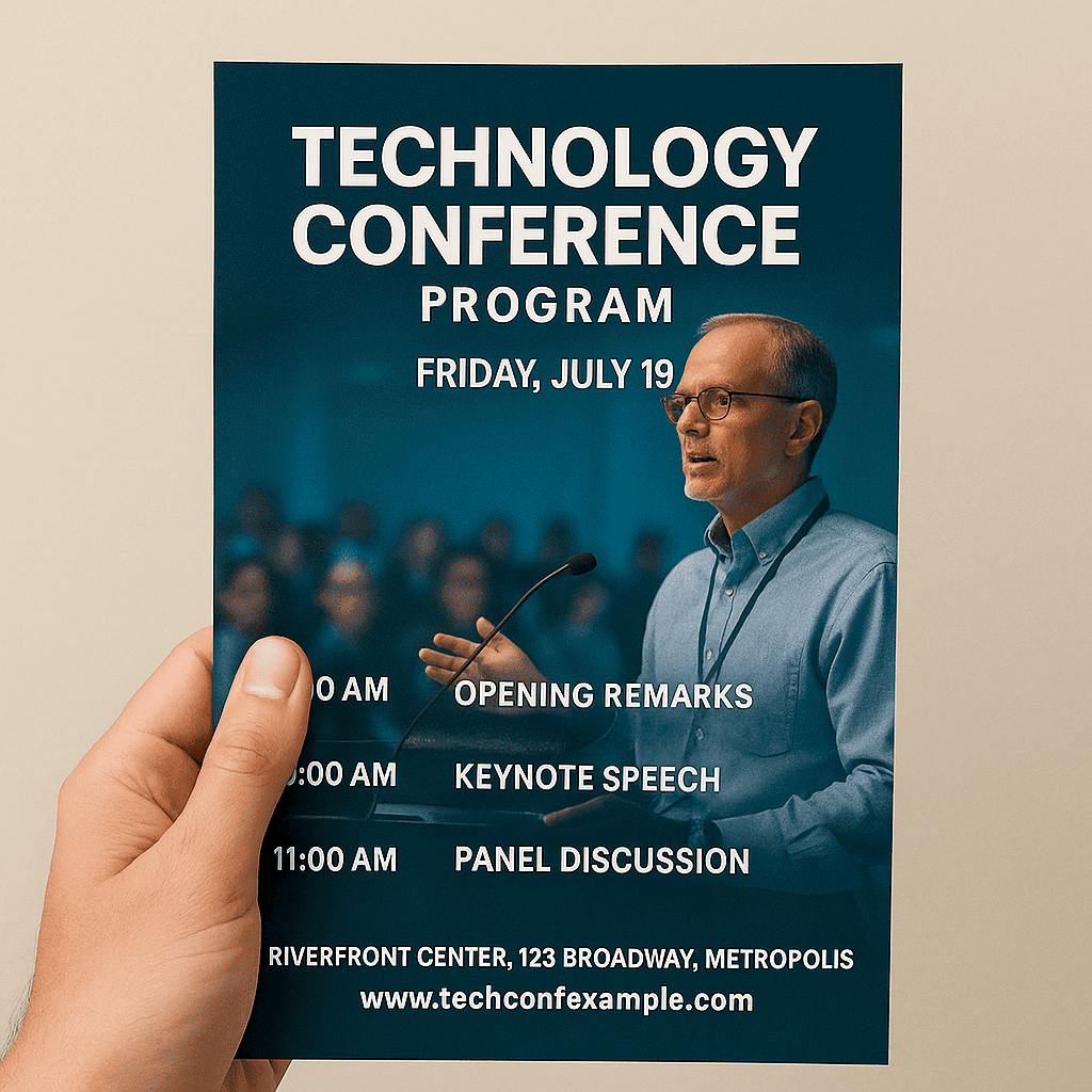 Comnference Program Layout Conference Program | 360onlineprint
