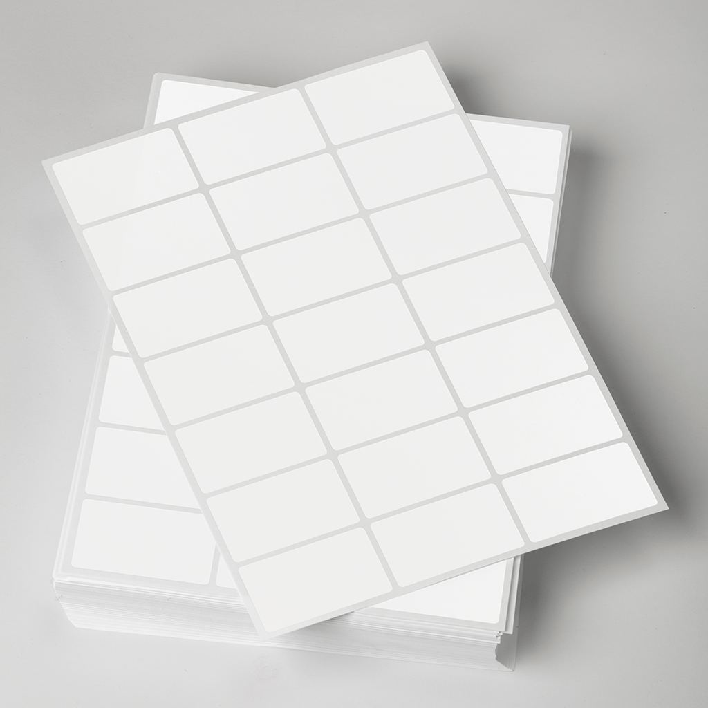 Etiquetas para Hoja Completa en Blanco