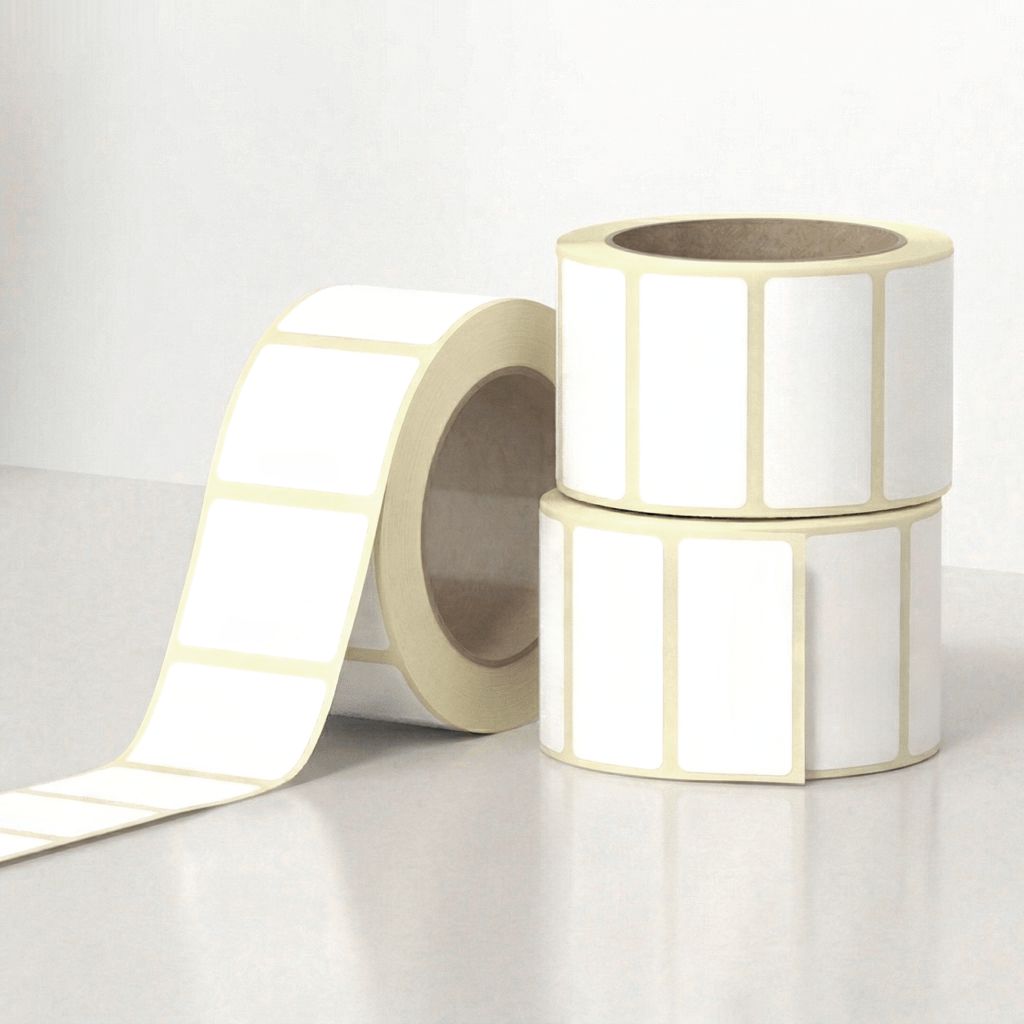 Rektangulære rull-etiketter 100 x 150 mm