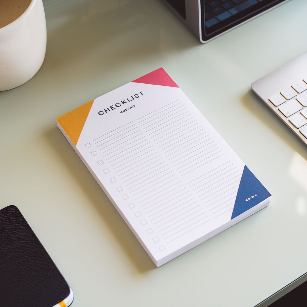 Notepad With Checklist Personalised Checklist Notepads: 100 for $137.86 | 360onlineprint