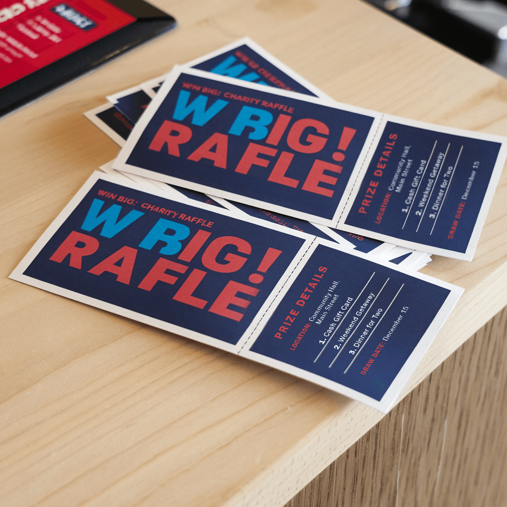 Custom Image Raffle Tickets Personalised Raffle Tickets: 500 for $78.25 | 360onlineprint