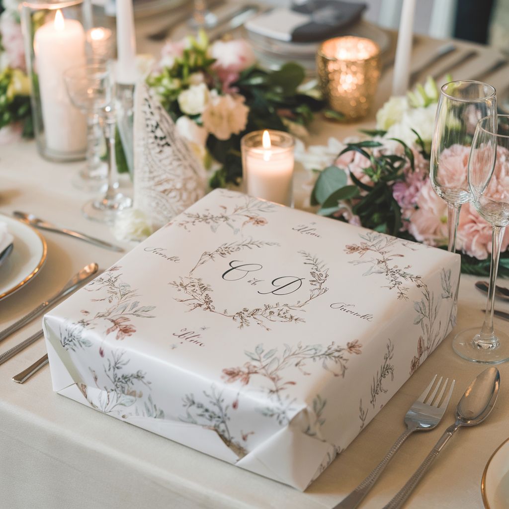Webbing Wrapping Personalised Wedding Wrapping Paper: 100 for 145,73 € | BIZAY