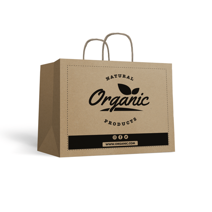Papier Tragetasche mit gedrehten Griffen - East West Packaging shop Papier Tragetasche mit gedrehten Griffen - East West Packaging shop
