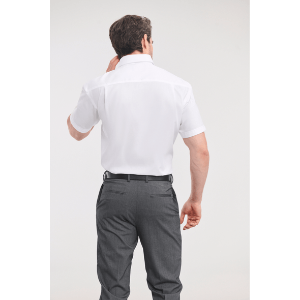 men's short sleeve no iron dress shirt Mens Dress Shirts Business Short Sleeves No Iron Ice Silk Elastic Casual Shirts