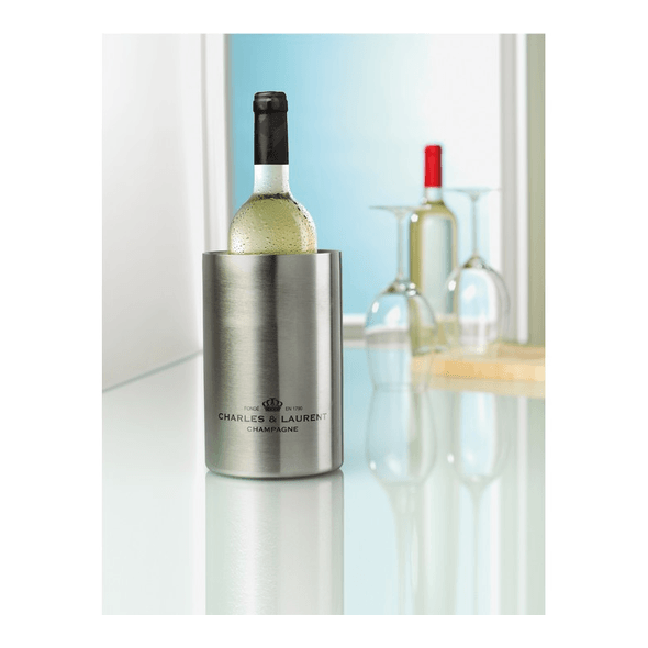 refrigeratore per bottiglie in acciaio inox