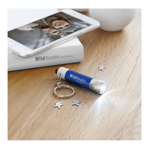 Aluminiumslygte med nøglering