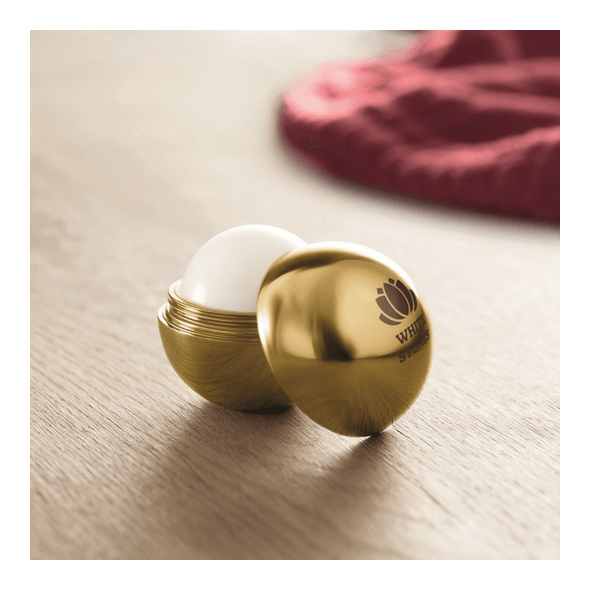 Round lip balm UV finish