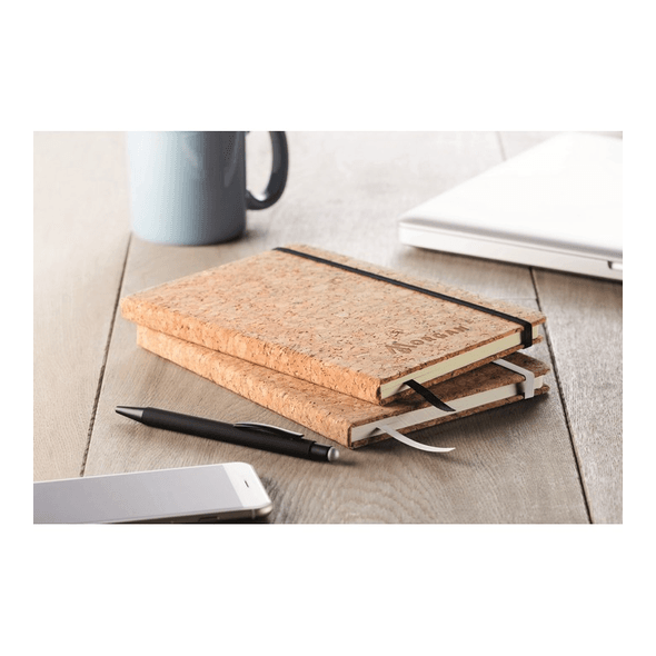 A5 notebook with cork cover