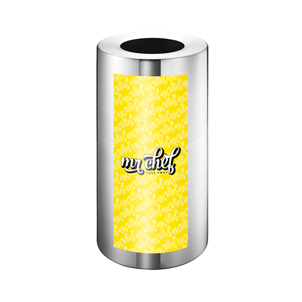 Luxus-Papierkorb aus Aluminium