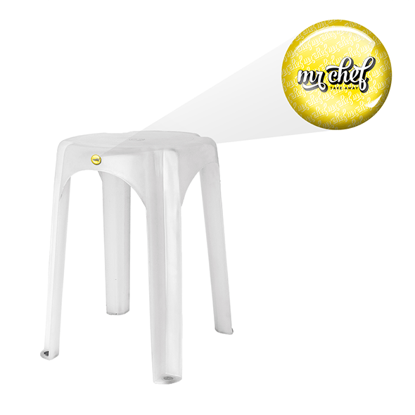 Banco de baño blanco de PP