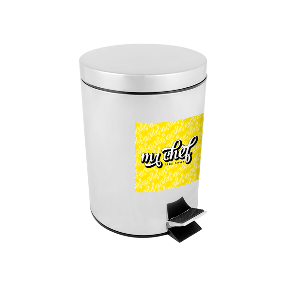 Pedal skraldespand med rustfrit stål inderskovl