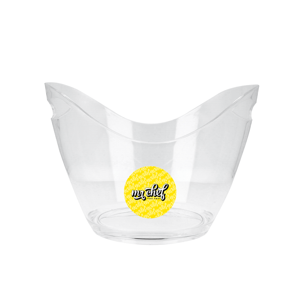 Oval Clear Acrylic Ice Bucket