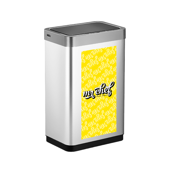 Paper Bin with Stainless Steel Motion Sensor