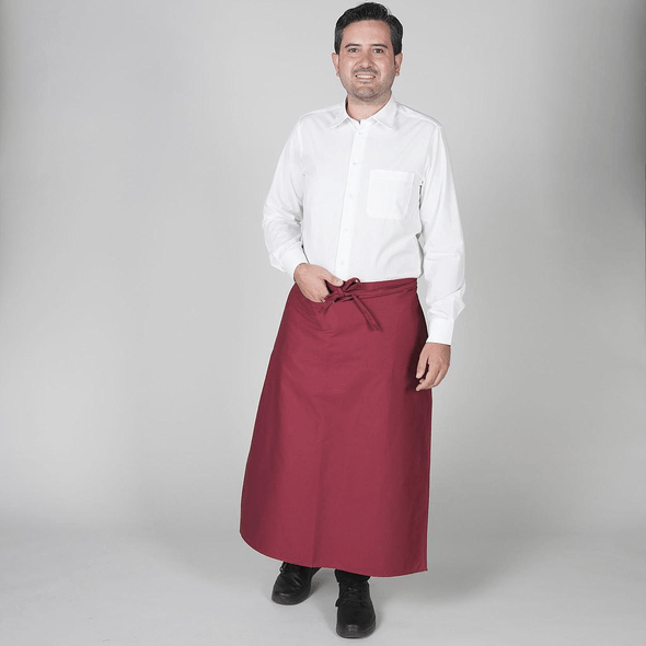 Delantal Francés Con Bolsillo De Sarga