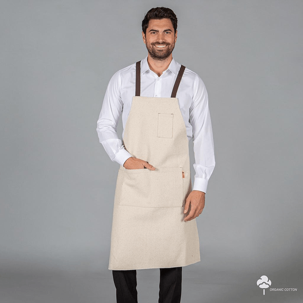 Avental Com Alças Estrela Tecido Orgânico