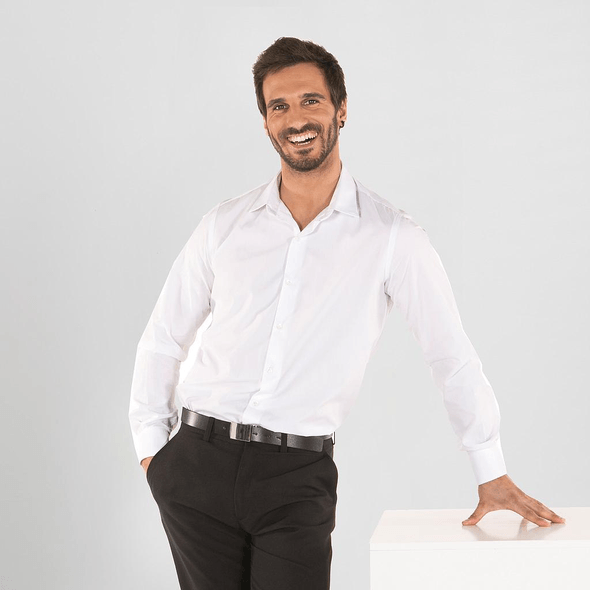 Camisa De Homem Neri Slim Fit Popelina