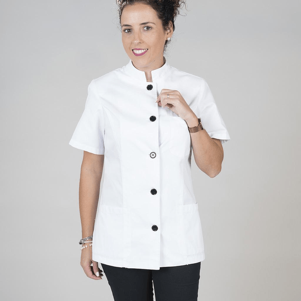 Blusa De Mulher Média-Curta Sarja Branca
