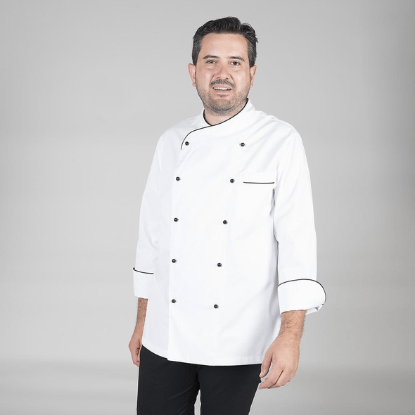 Jaqueta De Cozinha Unissexo Nápoles Vivo Negro