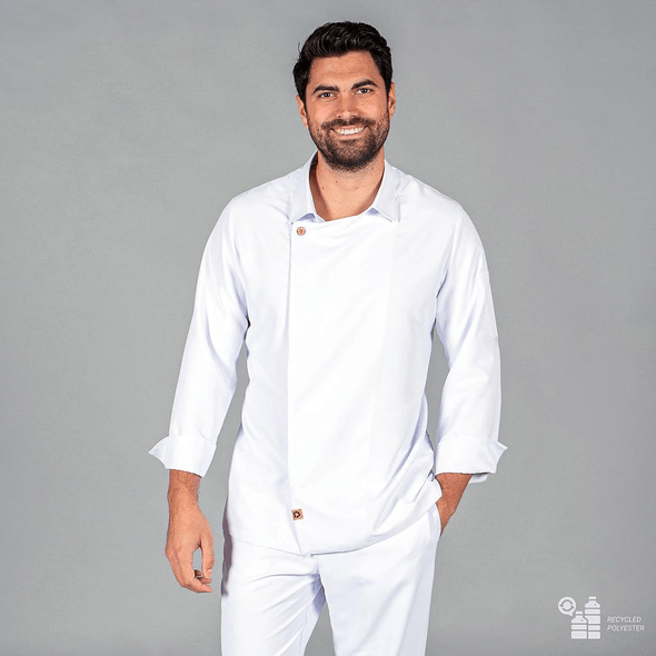 Jaqueta De Cozinha Unissexo Arias Em Tecido De Microfibra Reciclada