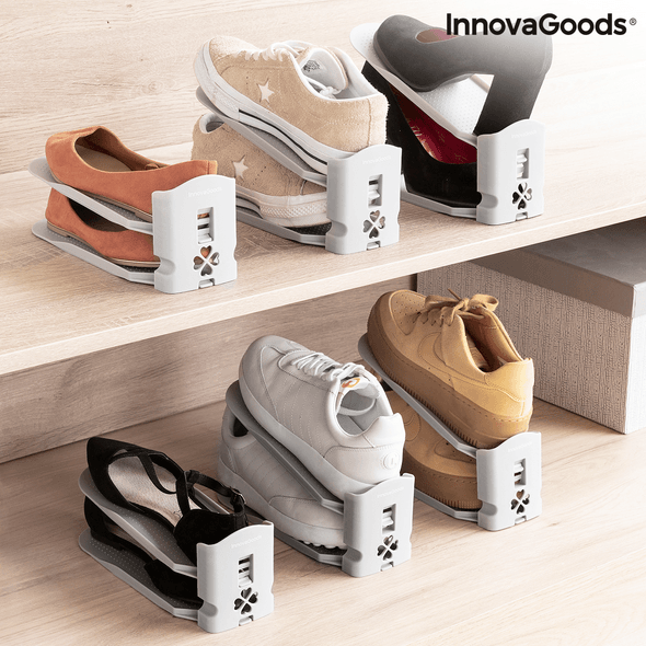 Innovagoods | Sholzzer Zapatero Ajustable 6 Unidades
