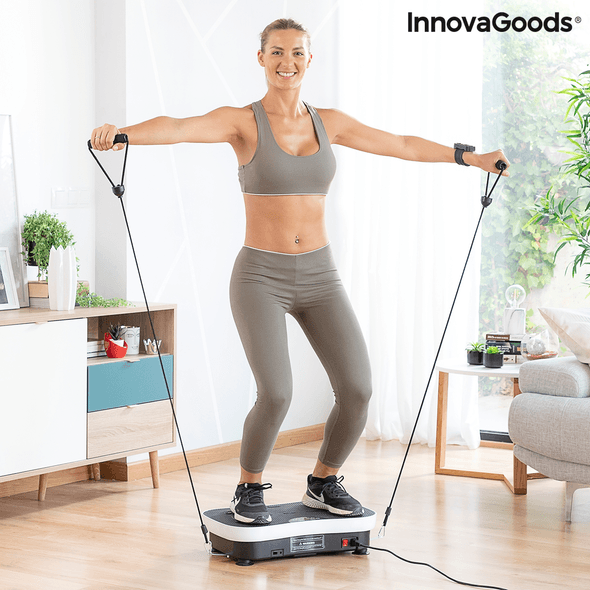 Innovagoods | Plataforma Vibratoria De Entrenamiento Con Accesorios Y Guía De Ejercicios Vybeform