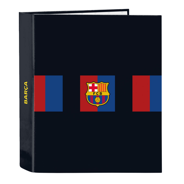 F.C. Barcelona | Carpeta Con Anillas Fc Barcelona Grená Azul Marino A4 (27 X 33 X 6 Cm)