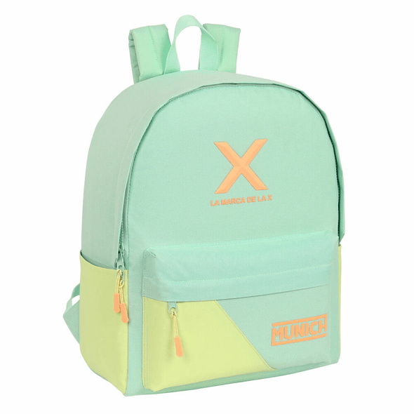 Munich | Mochila Para Notebook Sunset Verde Amarelo (31 X 40 X 16 Cm)