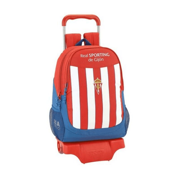 Real Sporting De Gijón | Mochila Escolar Con Ruedas 905