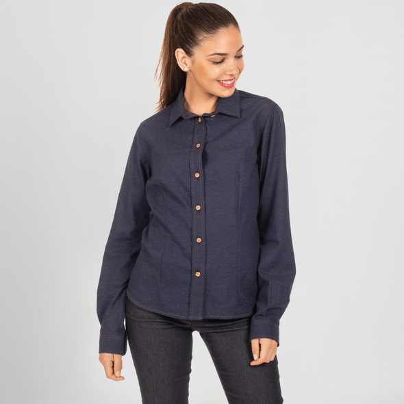 Camisa De Mulher Dafne Jaspeado
