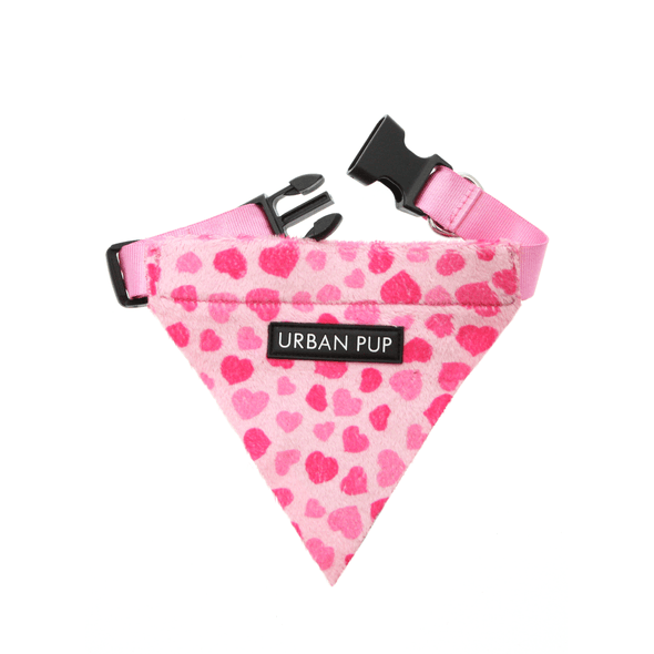 Bufanda Para Perros "Corazones" Rosa