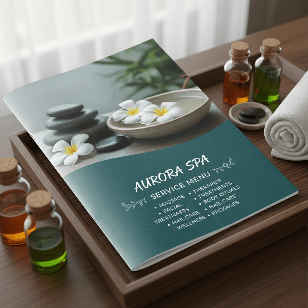 Sample Spa Menu.pdf Spa Service Menus | BIZAY