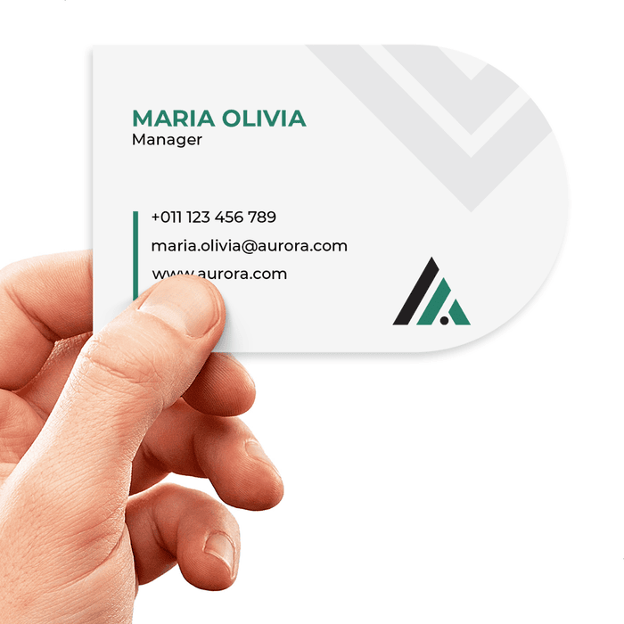 Half-Circle Business Cards