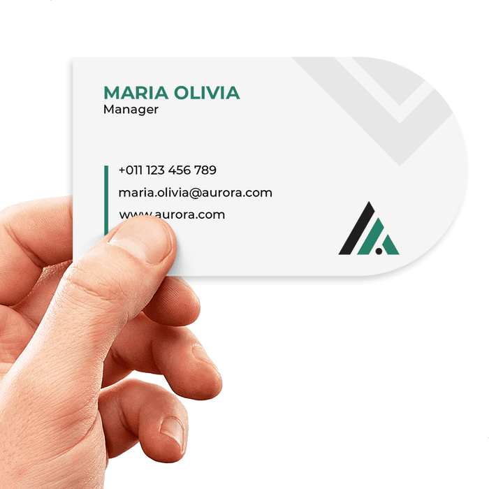 Half-Circle Business Cards