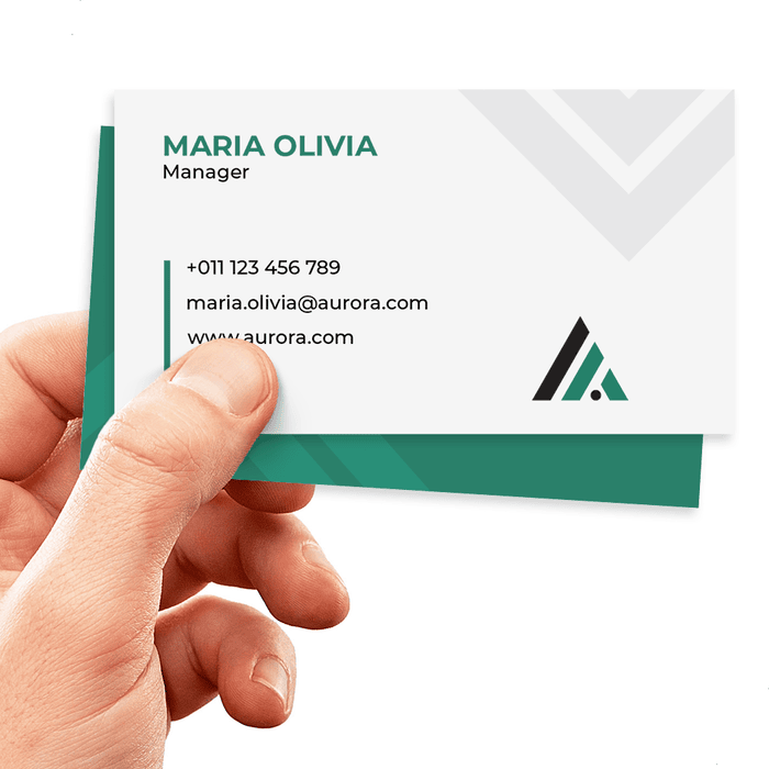 Business Cards with Leaf Corners