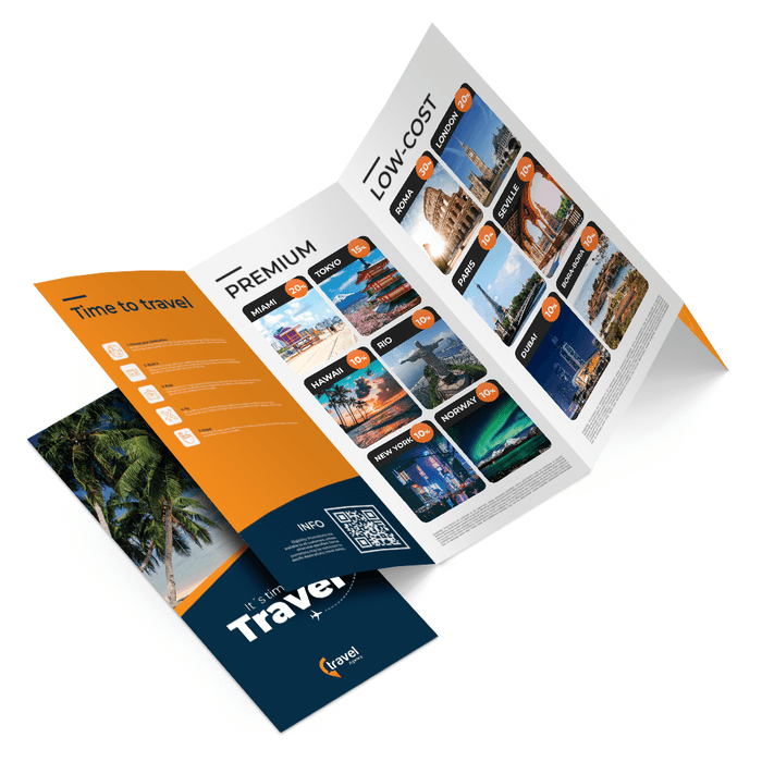 Double Parallel Flyer Example Double Parallel Fold Leaflets | 360onlineprint