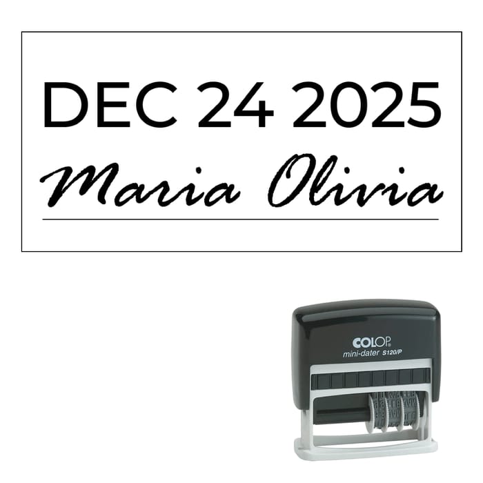 Signature With Date Stamps