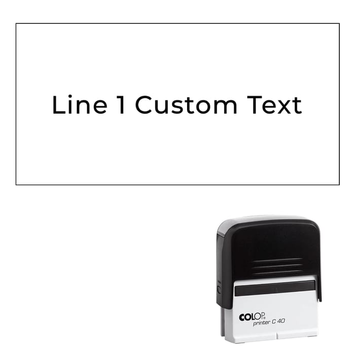 1 Line Stamps Printing | Lowest Prices Guaranteed | BIZAY