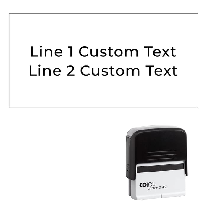 2 Line Stamps
