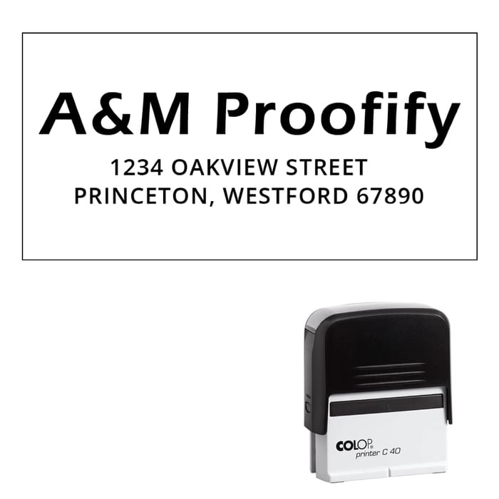 Rechthoekige notarisstempels