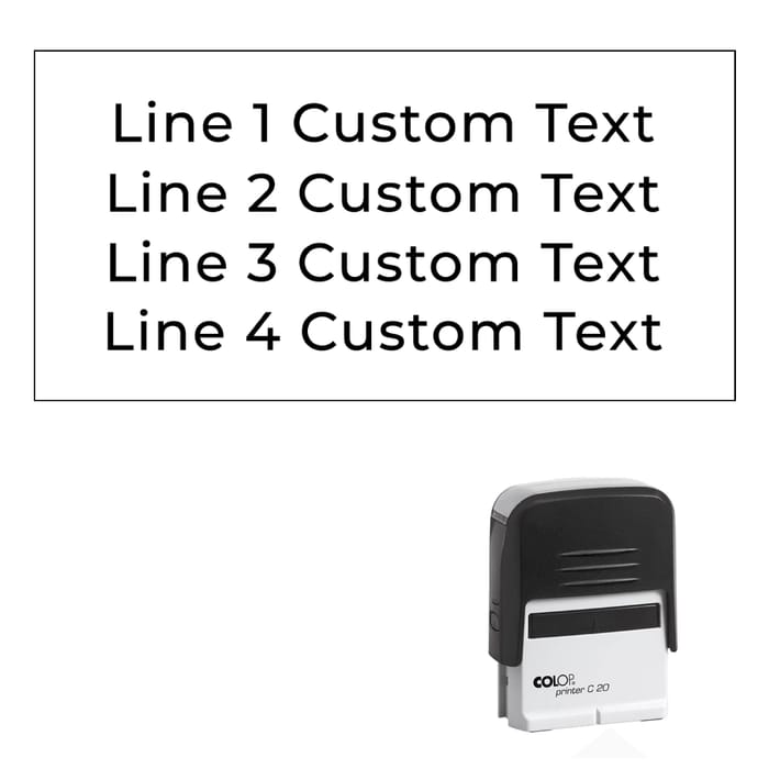 4 Line Stamps
