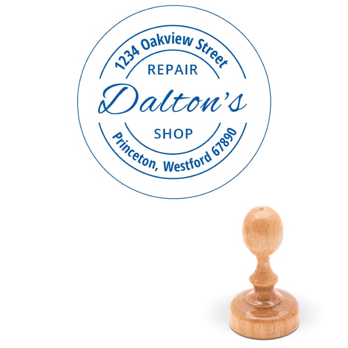 Round Address Stamps
