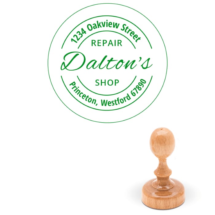 Round Address Stamps