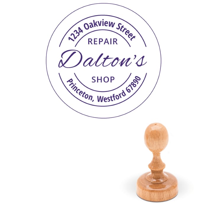 Ronde adresstempels
