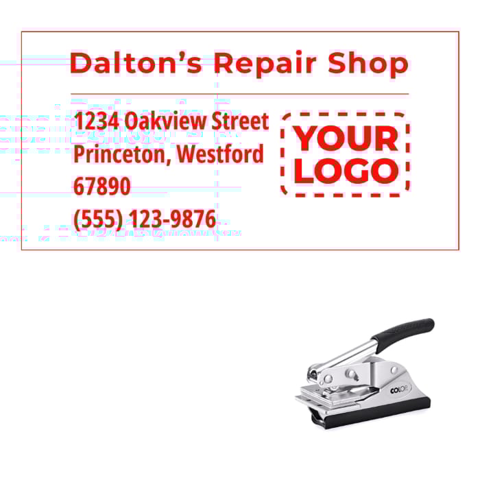 Pinces à gaufrer d'adresse