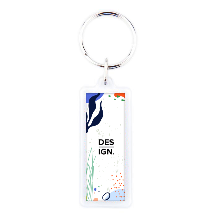 Acrylic Key Chain Rectangle Imagesource Rectangular Acrylic Keychain Printing | Lowest Prices Guaranteed | BIZAY