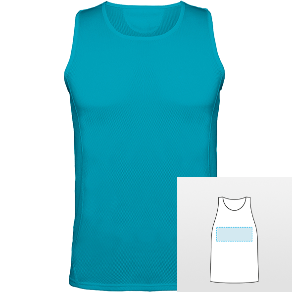Ærmeløs sportsskjorte